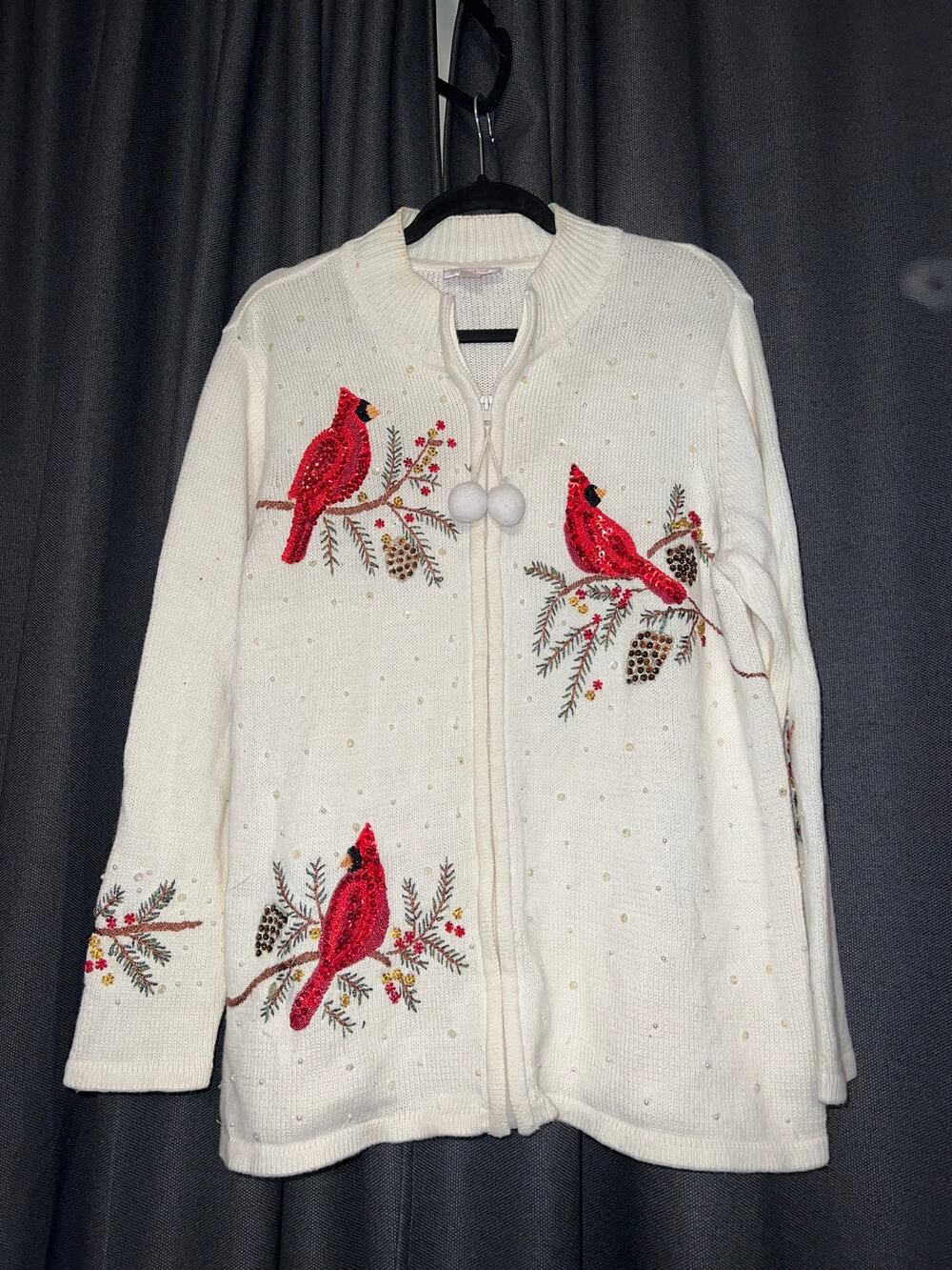Ugly Christmas Sweater Xmas Cardigan Size Large